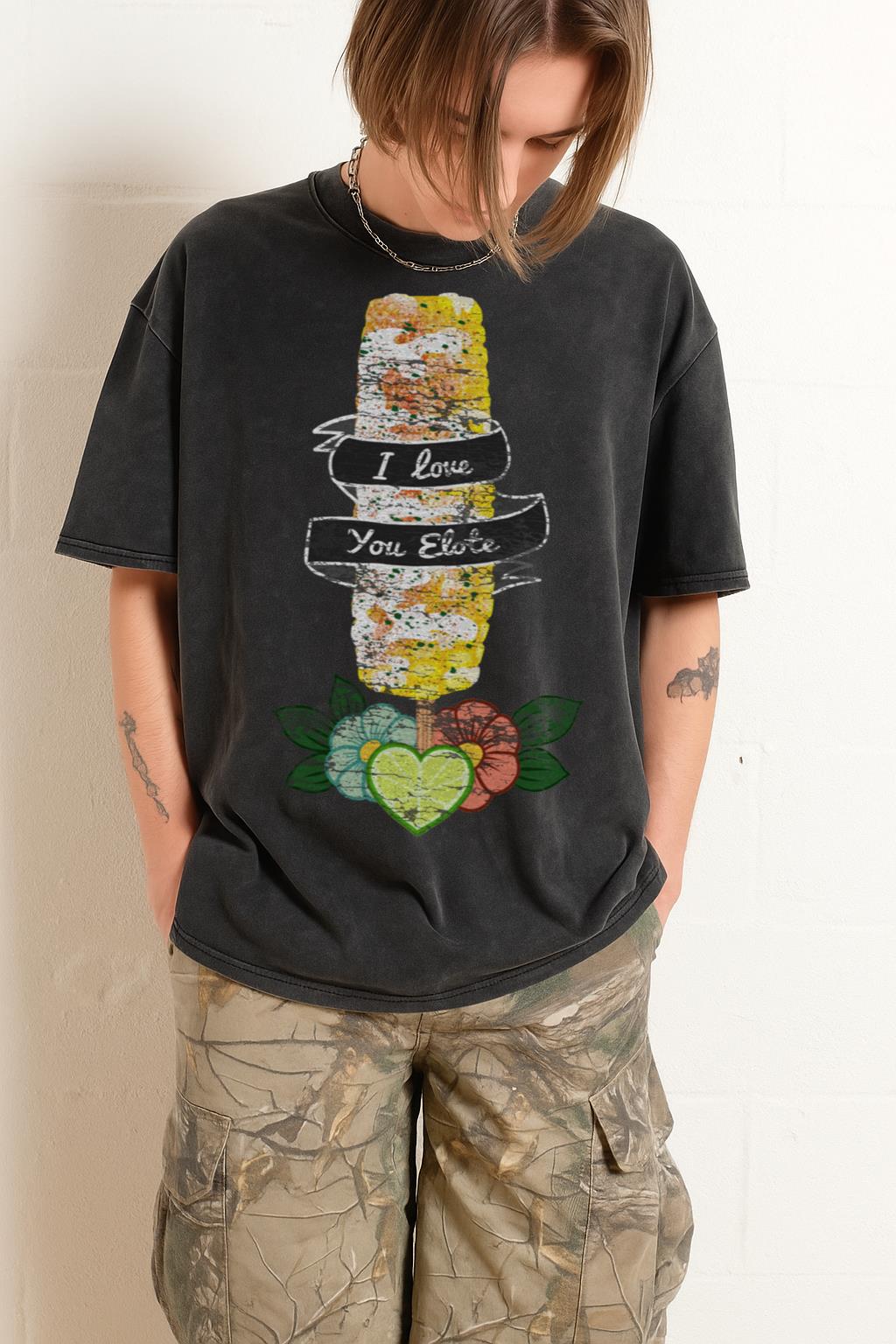 Funny Latino Elote T-Shirt | Mexican Street Food Corn Tee