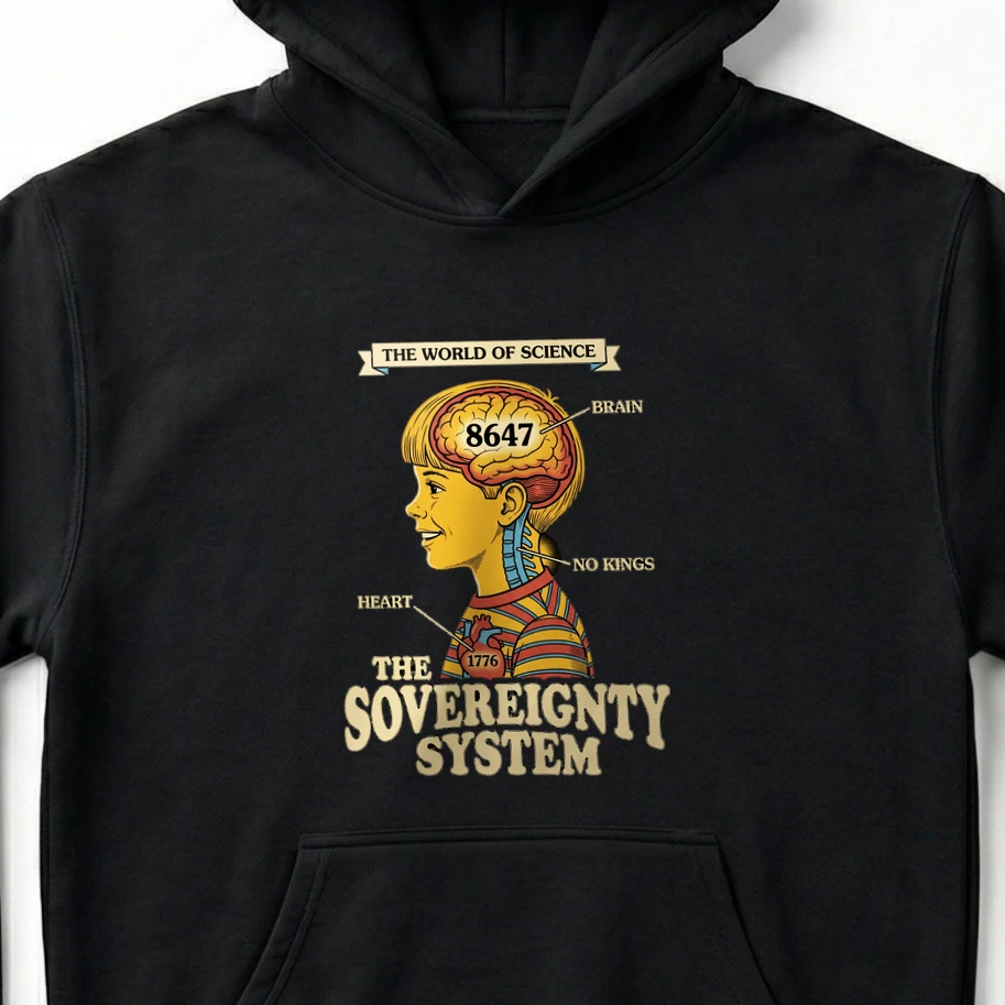 8647 No Kings Freedom Movement Apparel - Unisex Hoodie