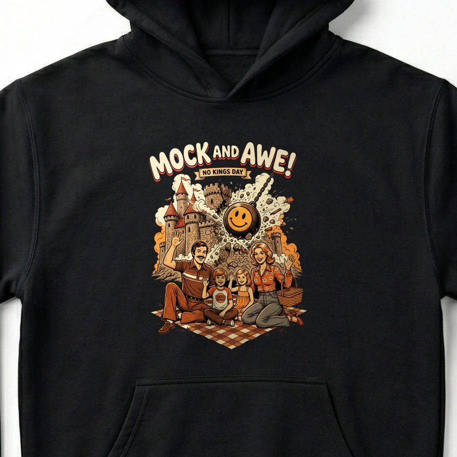 The Three Pillars No Kings Statement Apparel - Unisex Hoodie