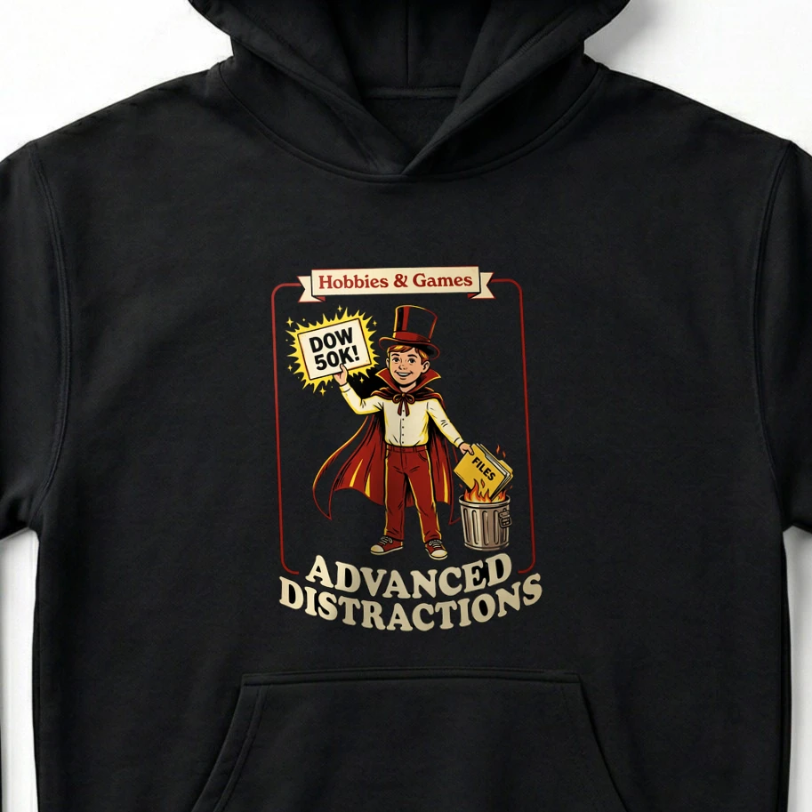 Advanced Distractions Dow 50K Burning Files T-Shirt & Hoodie - Unisex Hoodie